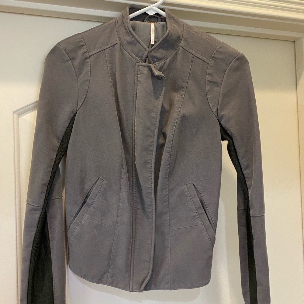 Free people suede jacket xs